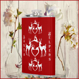 Nordiska julrenar White Santa Helpers Red Fickplunta