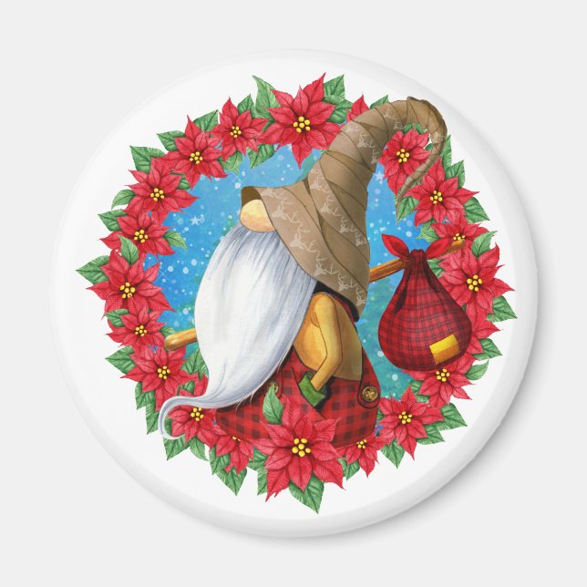 Nordiska jultomten magnet (Framsidan)