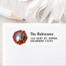 Nordiska jultomten returadress etikett