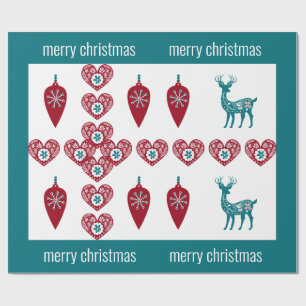 Nordiska Kor-renren Scandinavian God jul Presentpapper