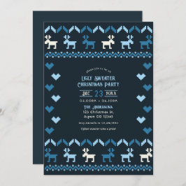 Nordiska natten Himmel Ugly Sötare jul Party Inbjudningar