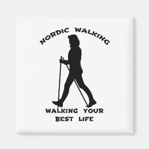 Nordiska promenader - att gå i ditt bästa liv magnet