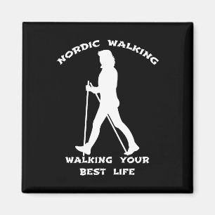 Nordiska promenader - att gå i ditt bästa liv magnet