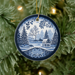 Nordiska prydnadsföremål julgransprydnad keramik