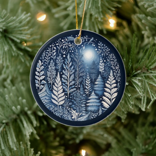 Nordiska prydnadsföremål julgransprydnad keramik (Träd)