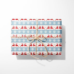 Nordiska renar och stjärnor - Fair Isle Presentpapper