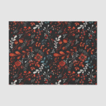 Nordiska Rött vitt blått Blommigten Vattenfärg