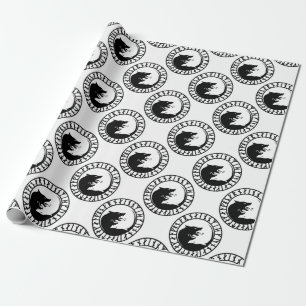 Nordiska runor för Runic förfärliga vargviking Presentpapper