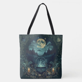 Nordiska Samhain Tote bags - Witch's Cauldron Desi Tygkasse