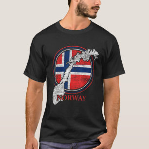 Nordiska Skandinavien Proud Norska Flagga Land nr T Shirt