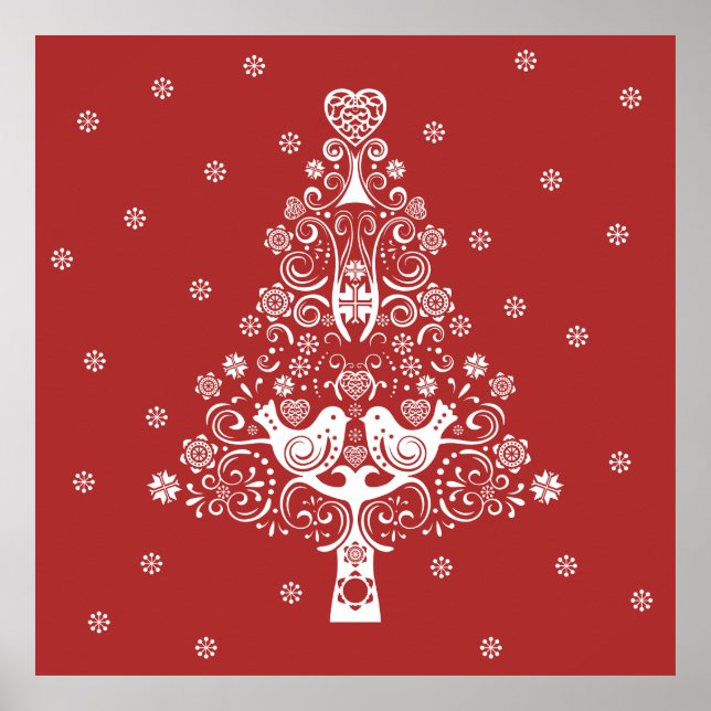 Nordiska skandinaviska Julgran Magic Poster (Framsidan)