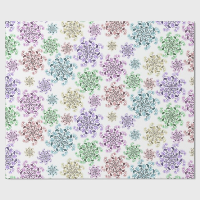 Nordiska snöträdgården  presentpapper (Platt)