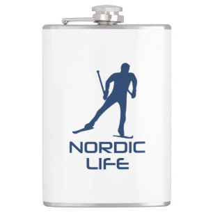 Nordiskt skidliv fickplunta
