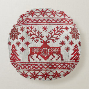 Nordiskt Stil broderade jul Dekorativ kudde