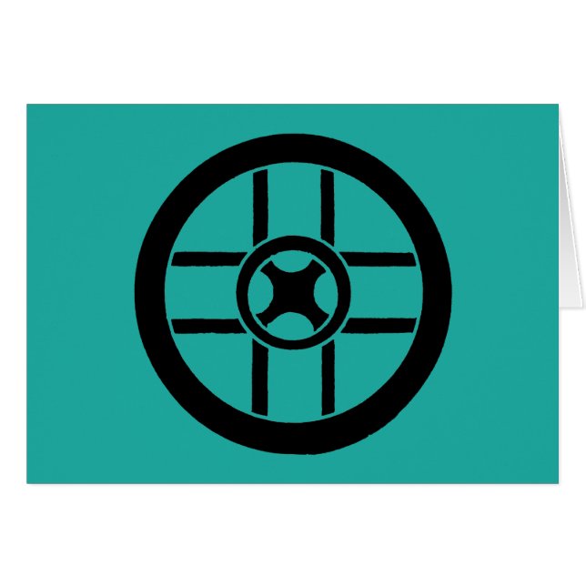 Nordiskt symbol: Rulla kor OBS Kort (Framsidan Horizontal)