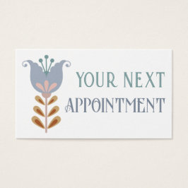 Nordiskt visitkort för konstblomning