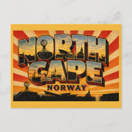 Nordkap Norge Globe-monument Vykort
