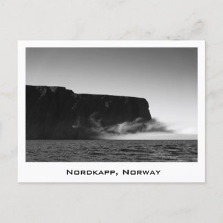 Nordkapp-klippor, svarta och vita vykort