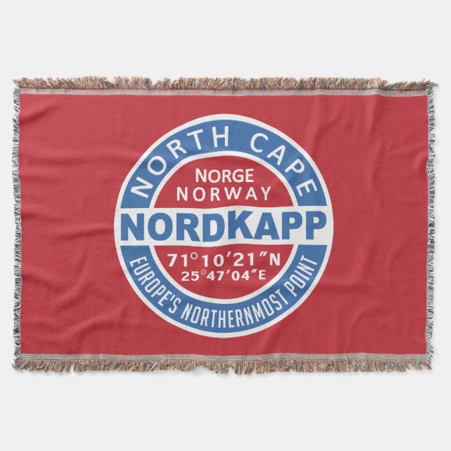 NORDKAPP-Norge-filt Mysfilt (Framsidan)