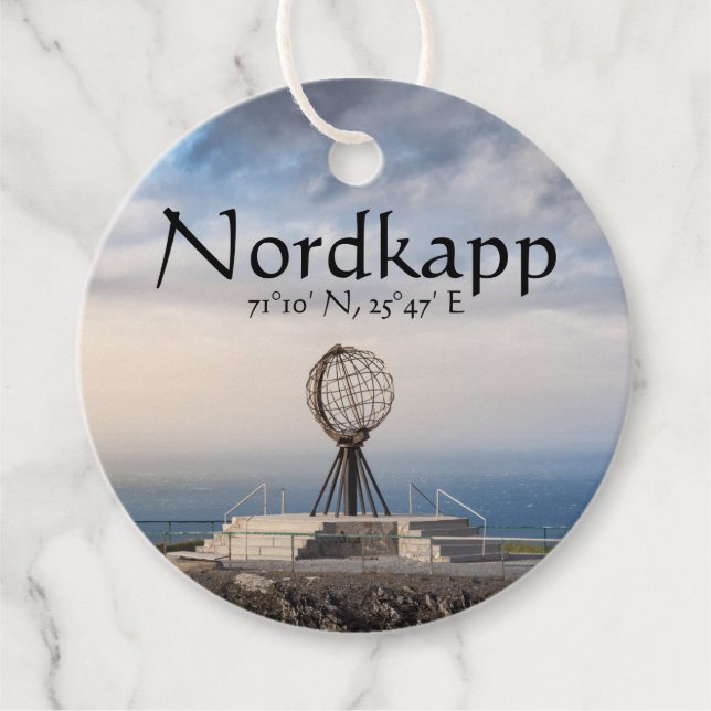 Nordkapp Norge Gåvor Etiketter (Framsida)