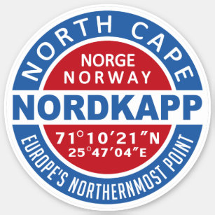 NORDKAPP-Norge Klistermärken