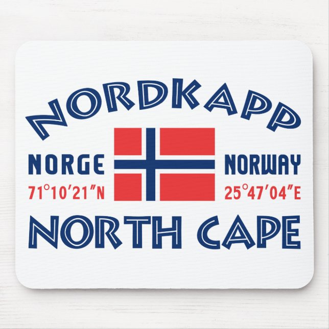 NORDKAPP Norge mousepad Musmatta (Framsidan)