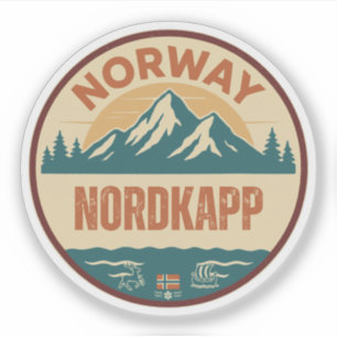 Nordkapp, Norge Norge Klistermärken