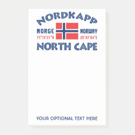 NORDKAPP Norge Post-IT-anteckningar Post-it Block