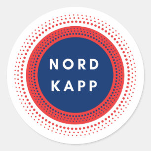 Nordkapp norge runt klistermärke