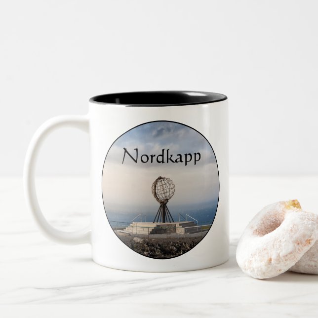 Nordkapp Norge Två-Tonad Mugg (Med munk)