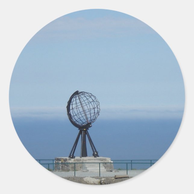 Nordkapp Runt Klistermärke (Framsida)