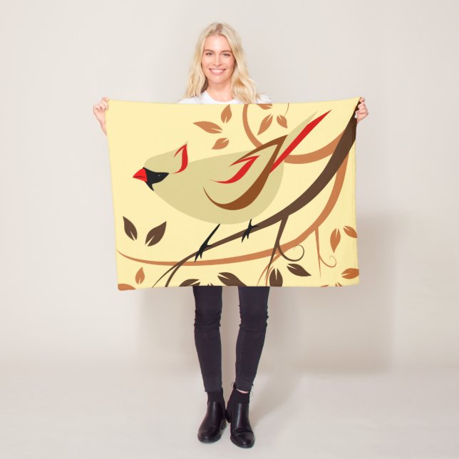 Nordkardinal Songbird Fleecefilt (På plats)