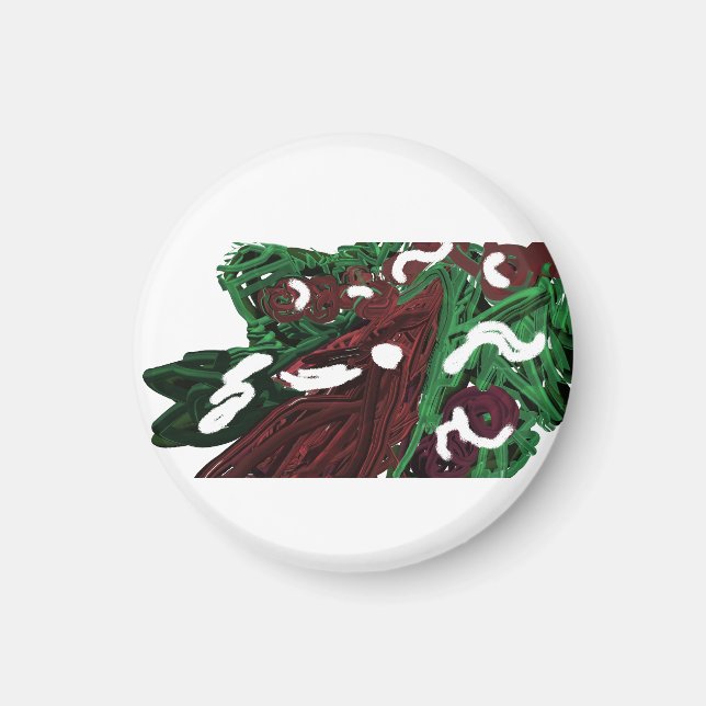 Nordkardinalvinterbär Magnet (Framsidan)