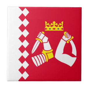 Nordkarelen Flagga Kakelplatta