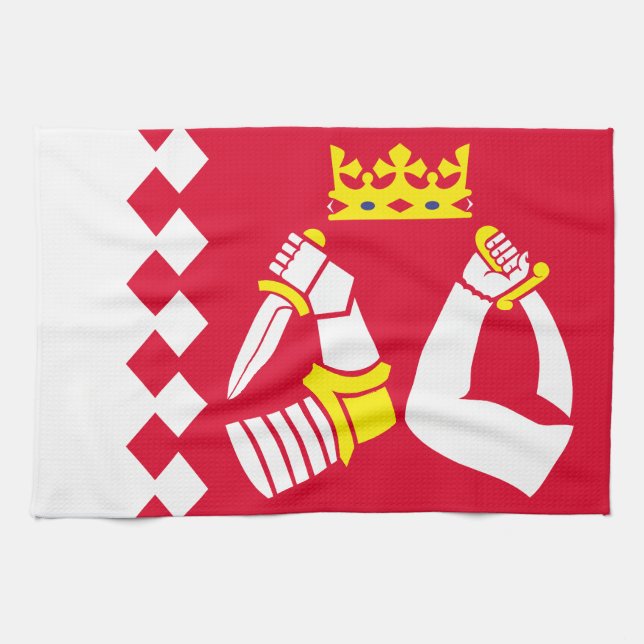 Nordkarelen Flagga Kökshandduk (Horisontell)