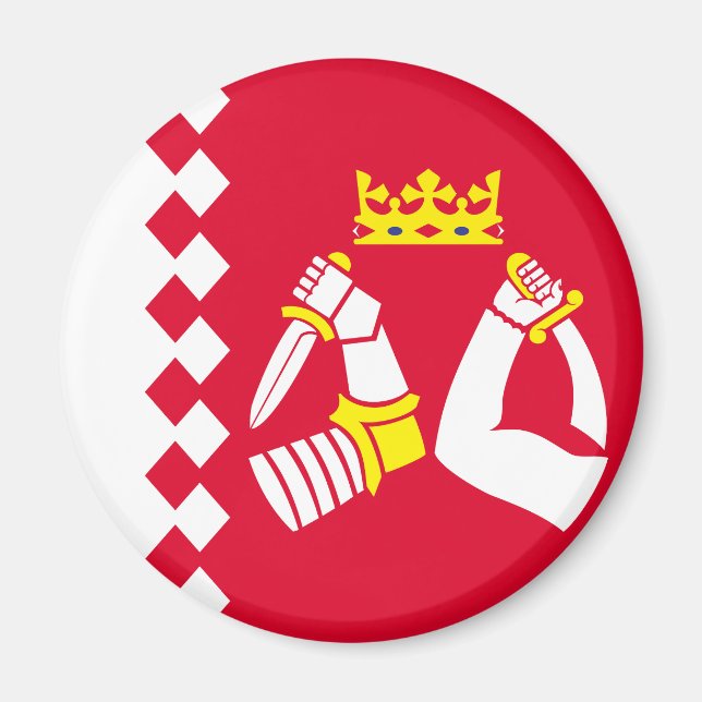 Nordkarelen Flagga Magnet (Framsidan)