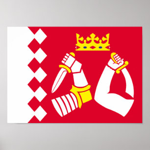 Nordkarelen Flagga Poster