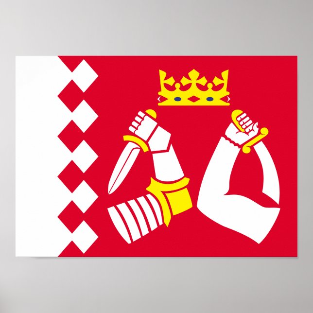 Nordkarelen Flagga Poster (Framsidan)