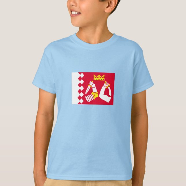 Nordkarelen Flagga T Shirt (Framsida)