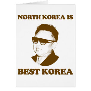 Nordkorea är bäst Korea Hälsningskort