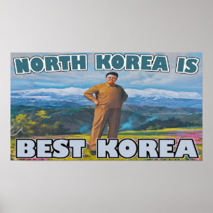Nordkorea = bäst Korea Poster