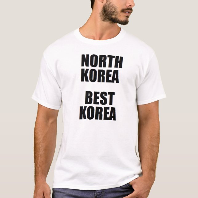 NORDKOREA BÄST KOREA T-SHIRT (Framsida)