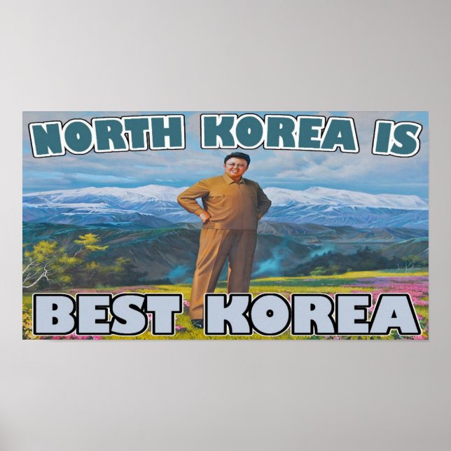 Nordkorea = Bästa Korea Poster (Framsidan)