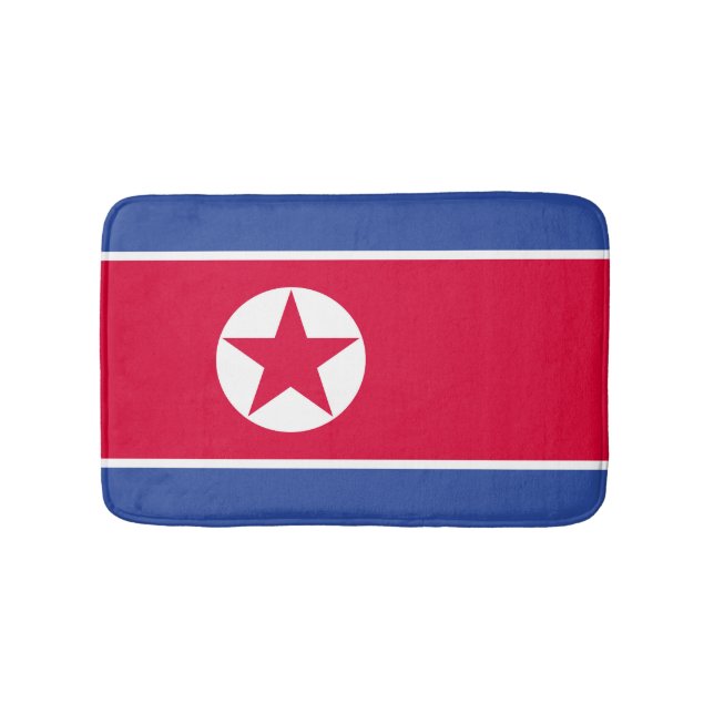 Nordkorea flagga badrumsmatta (Framsidan)