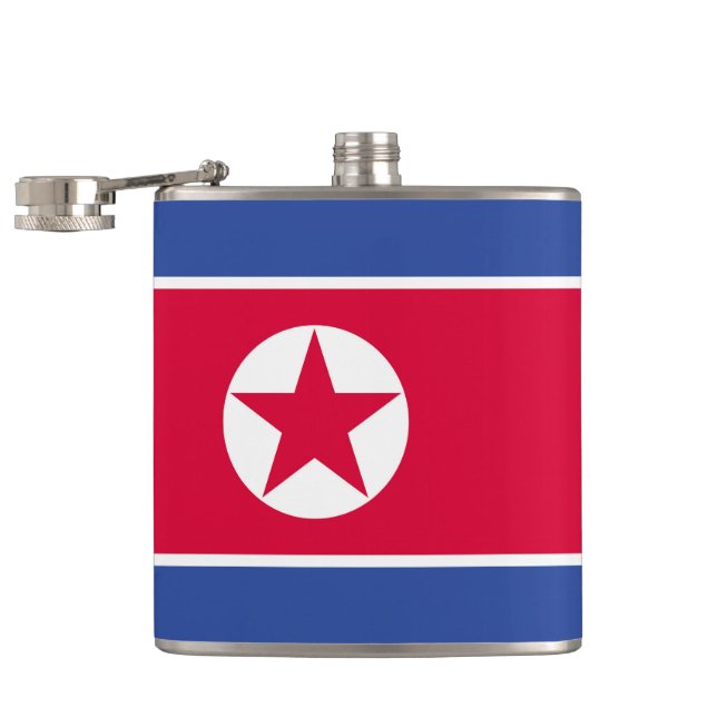 Nordkorea flagga fickplunta (Öppnad)