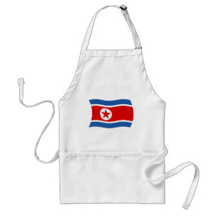 Nordkorea Flagga Förkläde