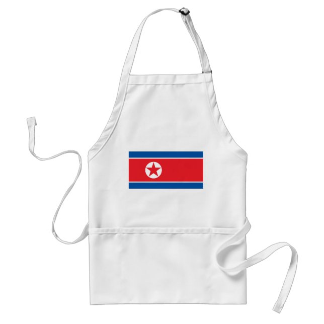 Nordkorea Flagga Förkläde (Framsidan)