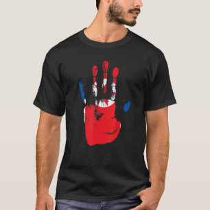 Nordkorea Flagga Hand Manar Women Kids T Shirt
