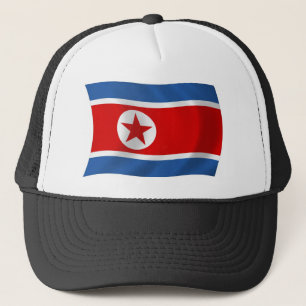 Nordkorea Flagga Hat Keps