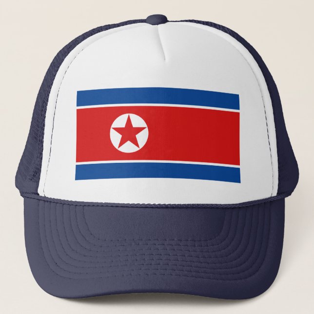 Nordkorea Flagga Hat Keps (Framsida)